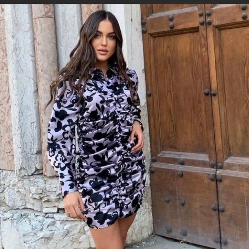 ZARA Satin Effect Dress  NWT size XL